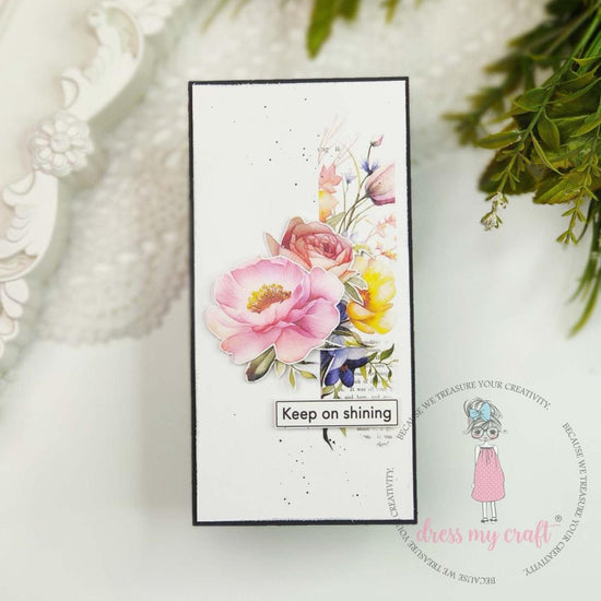 Dress My Craft Mini Transfer Me Sheet 4"X6" Beauty of Bunch