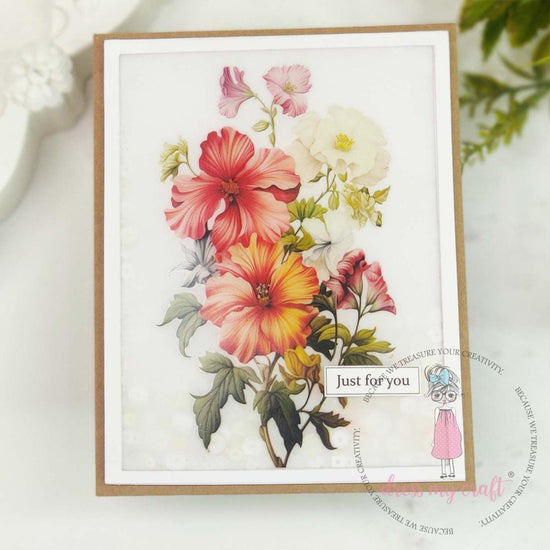 Dress My Craft Mini Transfer Me Sheet 4"X6" Botanical Bunch