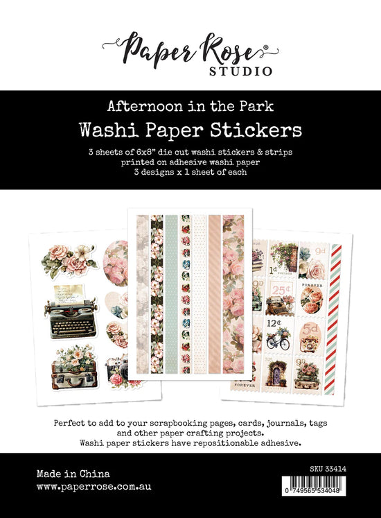 Paper Rose Afternoon in the Park Washi tape stickers