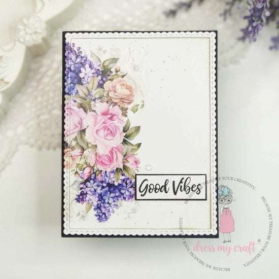 Dress My Craft Mini Transfer Me Sheet 4"X6" Bloming Elegance