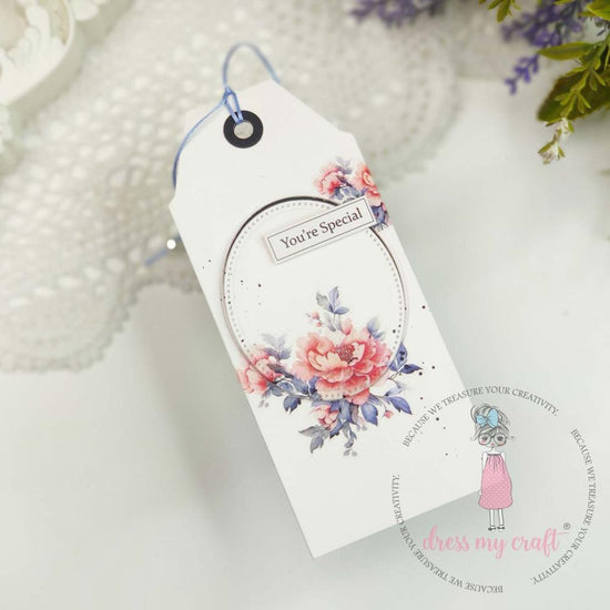 Dress My Craft Mini Transfer Me Sheet 4"X6" Paris Blooms