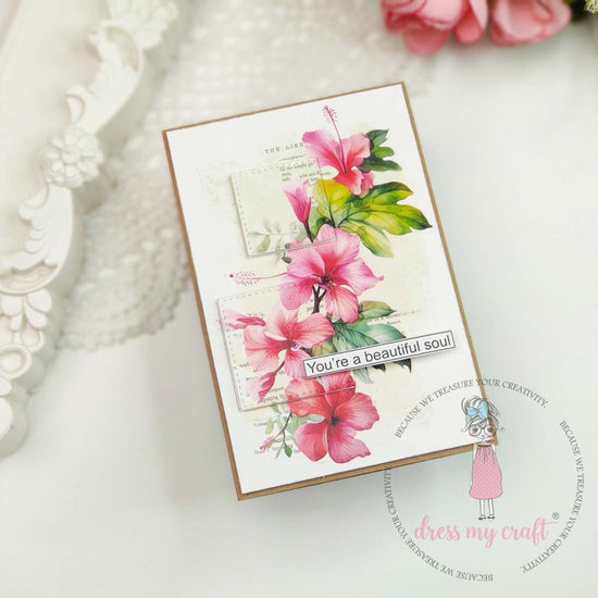 Dress My Craft Mini Transfer Me Sheet 4"X6" Tropical Beauty
