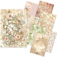 Ciao Bella Craftmix Lost in Time Mixed A5 Paper Pack - 8 Sheets (Tissue & Vellum Variety)