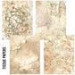 Ciao Bella Craftmix Lost in Time Mixed A5 Paper Pack - 8 Sheets (Tissue & Vellum Variety)
