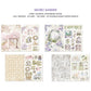 Ciao Bella Secret Garden Junk Journal & Ephemera Book A4 32/Pkg