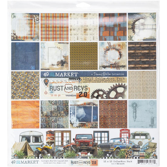 49 And Market Collection Pack 12"X12" Rust and Revs 2.0