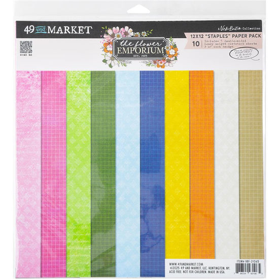 49 And Market Collection Pack Staples 12"X12" The Flower Emporium