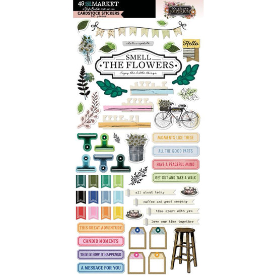 49 And Market Die-Cuts Cardstock Stickers By Vicki Boutin The Flower Emporium