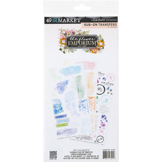49 And Market Rub-On Transfer Set Blendable The Flower Emporium