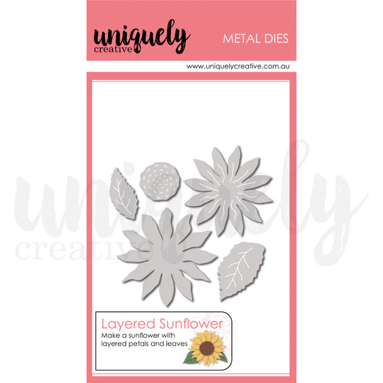 Uniquely Creative Sweet as Honey LAYERED SUNFLOWER DIE