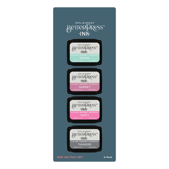 Spellbinders JET SET BETTERPRESS INK MINI SET - 4 PACK