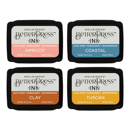 Spellbinders DESERT SUNSET BETTERPRESS INK MINI SET - 4 PACK