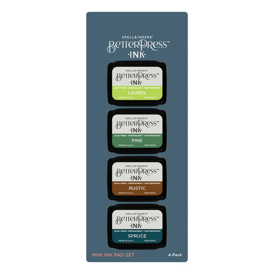 Spellbinders WOODLANDS BETTERPRESS INK MINI SET - 4 PACK