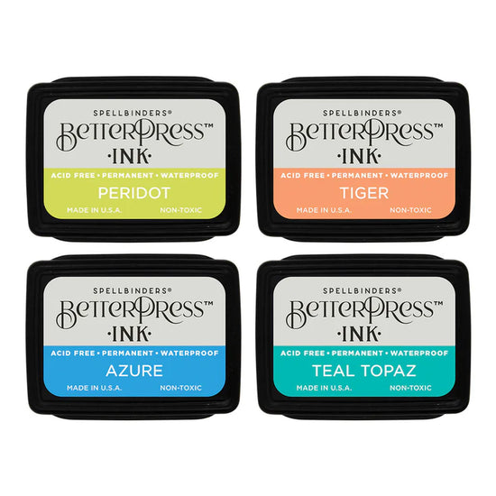 Spellbinders TROPICAL BETTERPRESS INK MINI SET - 4 PACK
