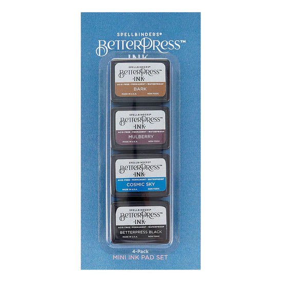 Spellbinders REGAL TONES BETTERPRESS INK MINI SET - 4 PACK