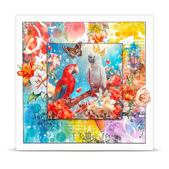 AALL and Create - Layer-It-Up Washi Tape 25mm x 10m - Loving Parrots