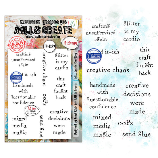 AALL and Create - A6 - Stamp Set - Miss Dee on Crafting