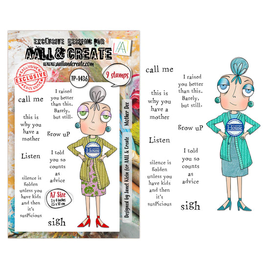 AALL and Create - A7 - Stamp Set - Mother Dee