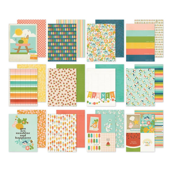 Simple Stories Double-Sided Paper Pad 6"X8" 24/Pkg Summer Snapshots