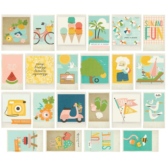 Summer Snapshots Bits & Pieces Die-Cuts 22/Pkg Polaroid