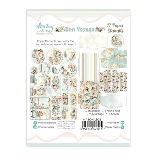Mintay PAPER ELEMENTS - BON VOYAGE, 27 PCS