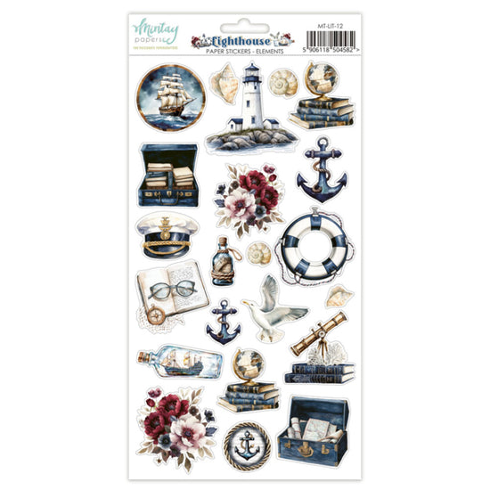 Mintay 6 X 12 PAPER STICKERS - Lighthouse