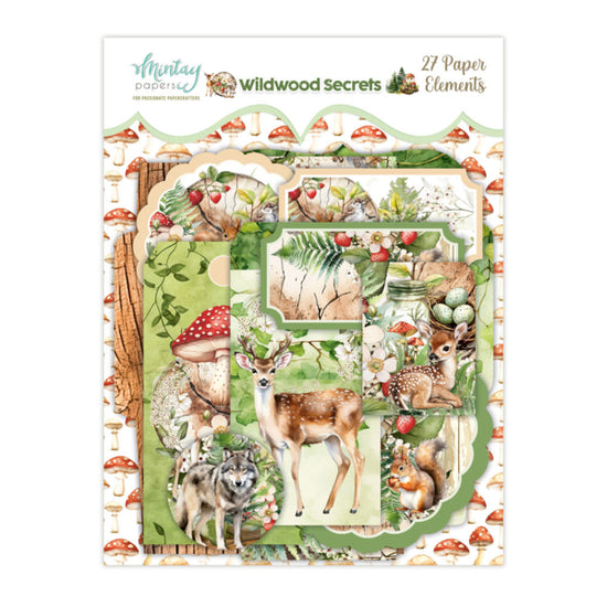 Mintay PAPER ELEMENTS - WILDWOOD SECRETS, 27 PCS