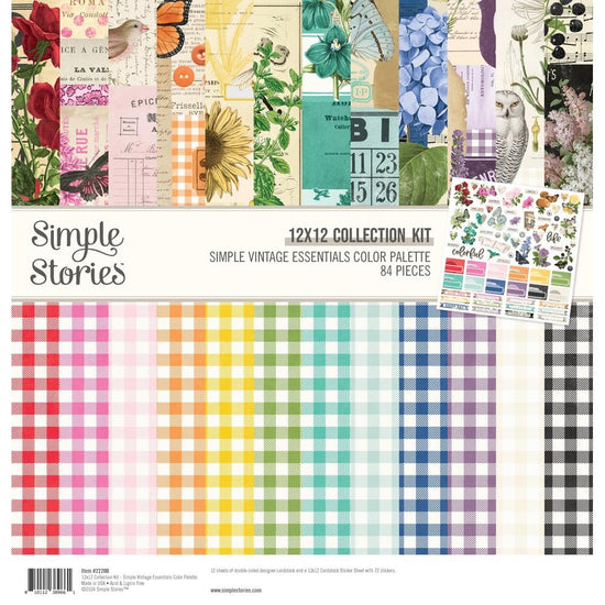 Simple Stories Collection Kit 12"X12" Simple Vintage Essentials Color Palette