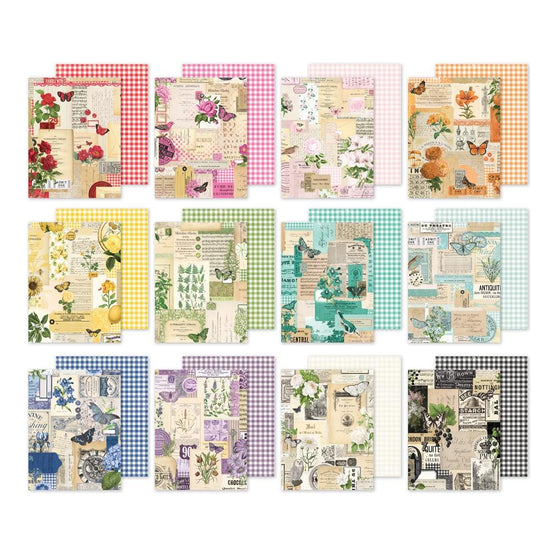 Simple Stories Double-Sided Paper Pad 6"X8" 24/Pkg Simple Vintage Essentials Color Palette