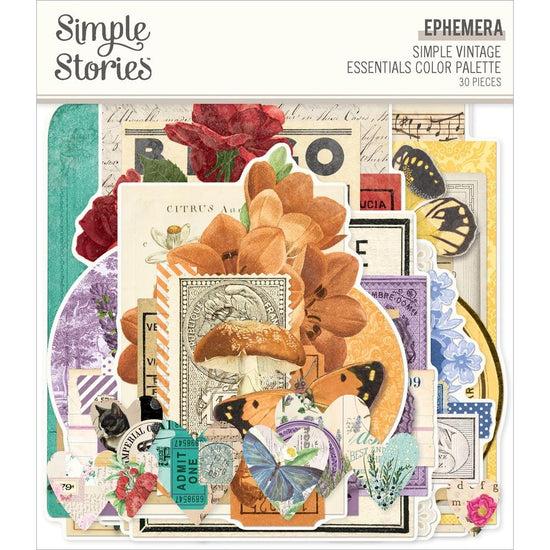 Simple Vintage Essentails Color Palette Ephemera 30/Pkg