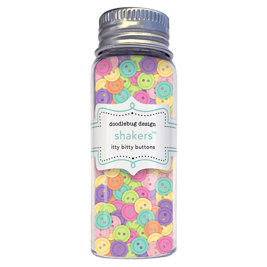 Doodlebug Shakers Itty Bitty Buttons Color Me Crafty