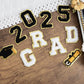Chenille Self Adhesive Grad Patch White