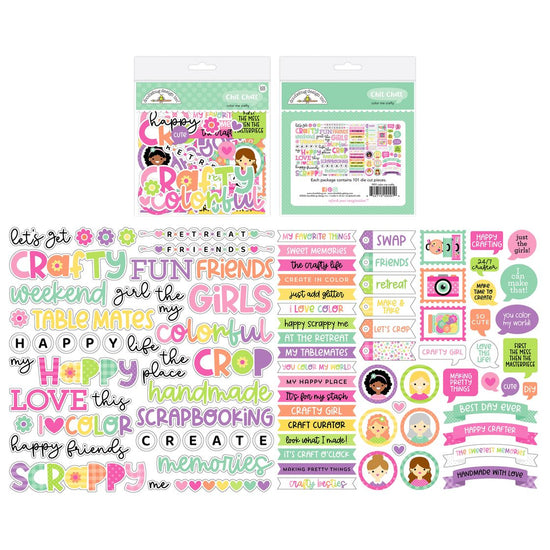 Doodlebug Chit Chat Die-Cuts Color Me Crafty