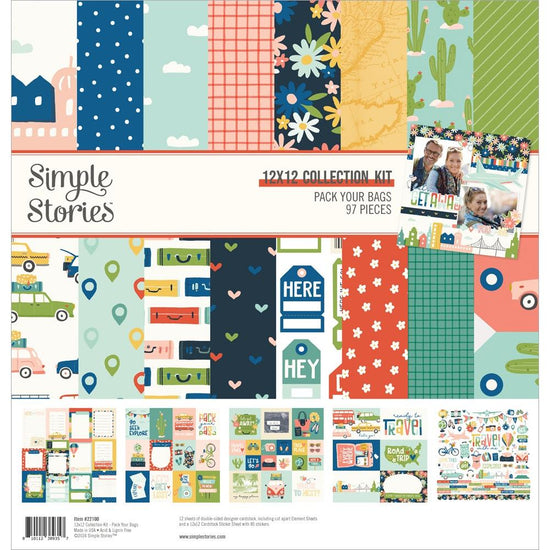 Simple Stories Collection Kit 12"X12" Pack Your Bags