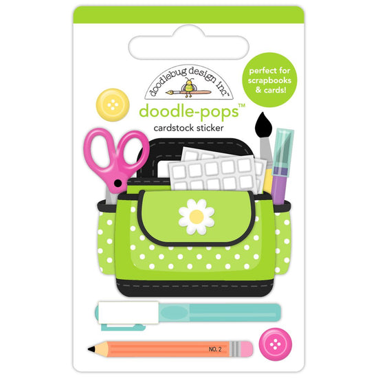 Doodlebug Color Me Crafty Doodle-Pops 3D Stickers Crafty Girl