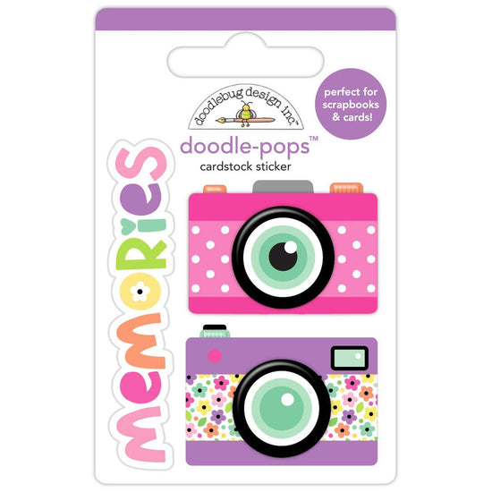 Doodlebug Color Me Crafty Doodle-Pops 3D Stickers Making Memories