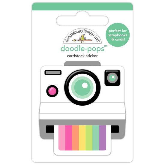 Doodlebug Color Me Crafty Doodle-Pops 3D Stickers Snap Happy