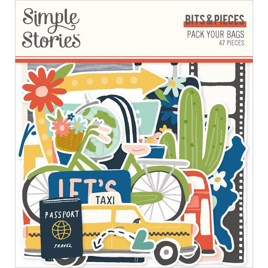 Pack Your Bags Bits & Pieces Die-Cuts 47/Pkg