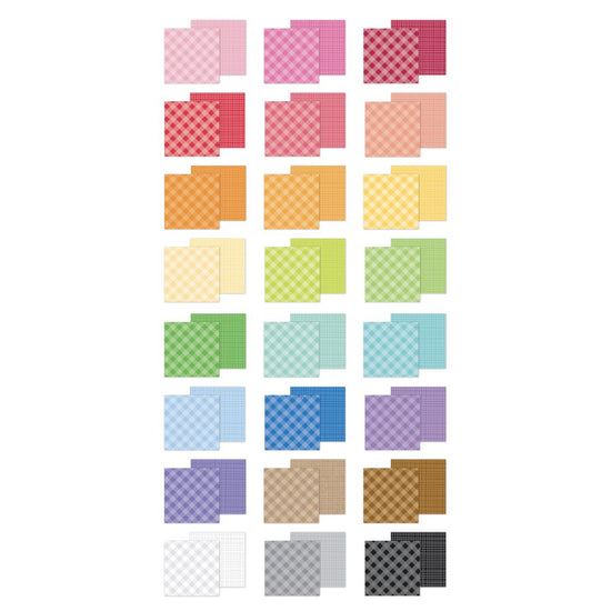 Doodlebug Double-Sided Paper Pad 6"X8" Gingham Linen
