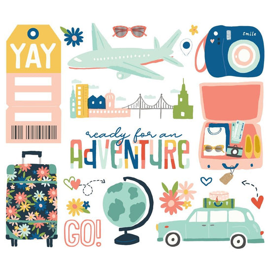 Pack Your Bags Bits & Pieces Die-Cuts 19/Pkg Big