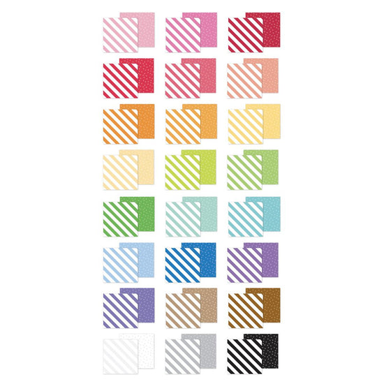 Doodlebug Double-Sided Paper Pad 6"X8" Candy Stripes- Sprinkles