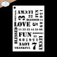 Elizabeth Crafts Journal Stencils 11