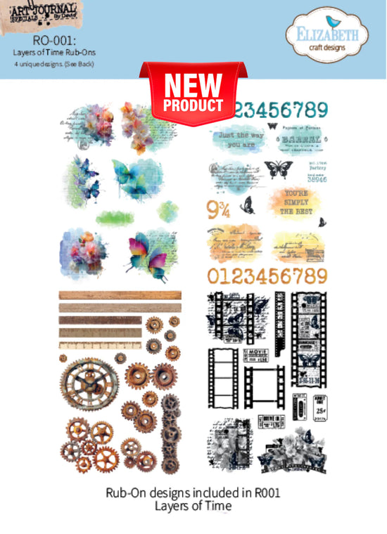 Elizabeth Crafts Layers of Time Rub Ons