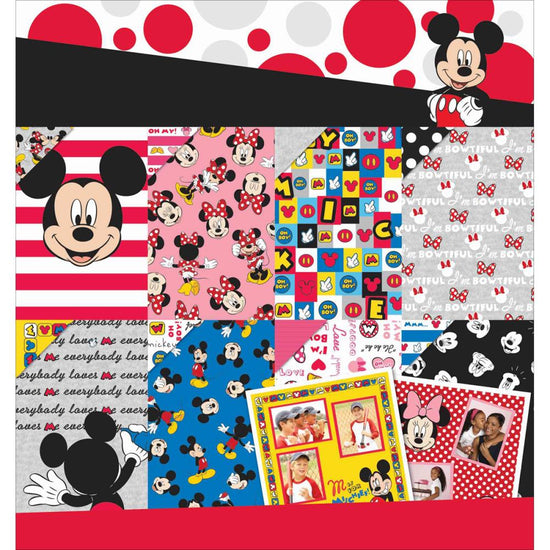 EK Disney Paper Pad 12"X12" 36/Pkg Mickey & Friends 12 Designs/3ea