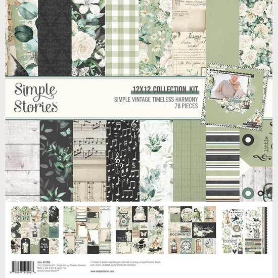 Simple Stories Collection Kit 12"X12" Vintage Timeless Harmony