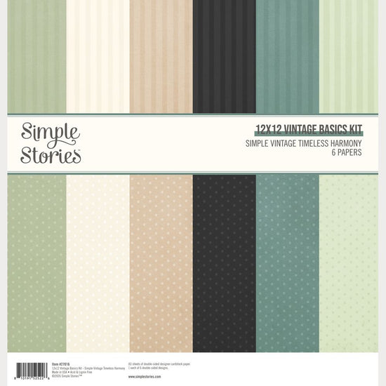 Simple Stories Basic Kit 12"X12" Vintage Timeless Harmony