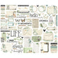 Simple Stories Journal Bits & Pieces Die Cuts Vintage Timeless Harmony