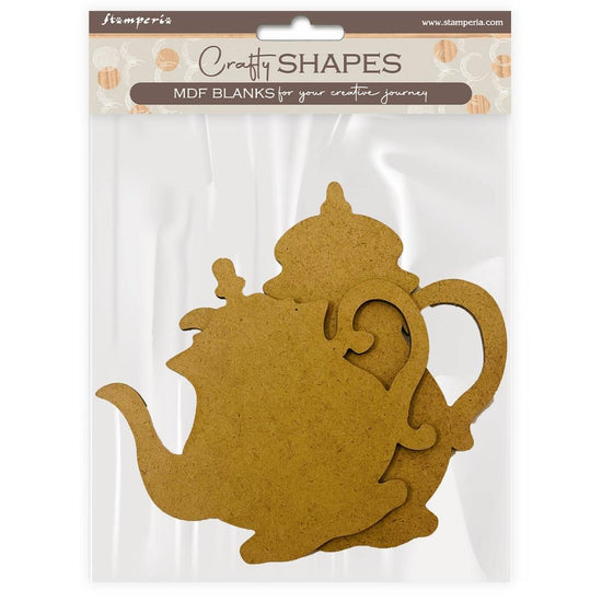 Stamperia Crafty Shapes House of Roses Teapot