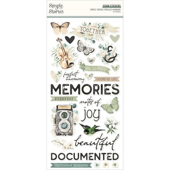 Simple Stories Foam Stickers Vintage Timeless Harmony