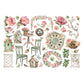 Stamperia Cardstock Adhesive Ephemera House of Roses